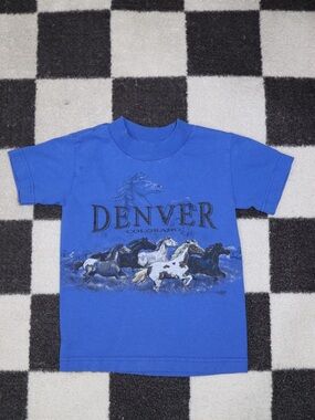 Denver Graphic Blue Kids T-Shirt